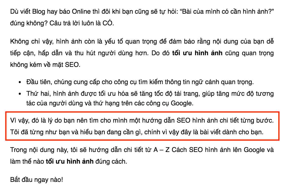 bài viết chuẩn seo mẫu