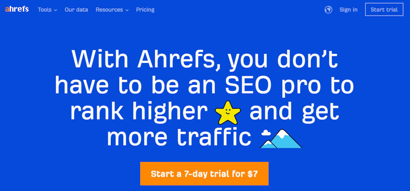 công cụ phân tích web Ahrefs