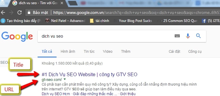 Title - tiêu đề trong SEO giúp người dùng hiểu hơn về website.