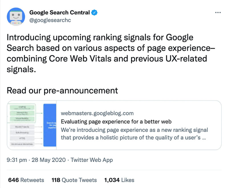 Google đánh giá Core Web Vitals