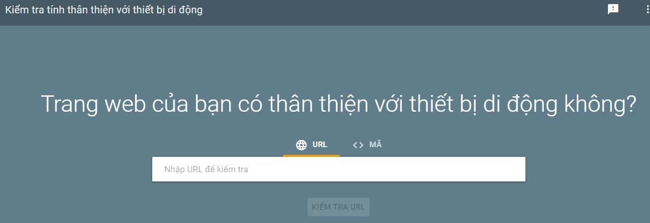 Công cụ Google Mobile Friendly Test