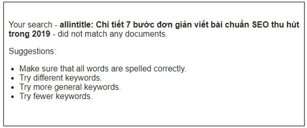 kiểm tra kỹ lỗi trùng lặp tiêu đề