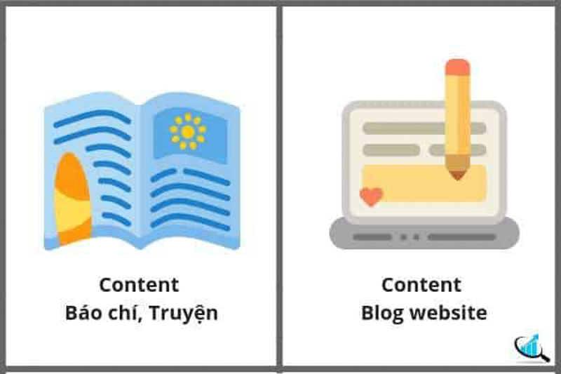 Viết content cho website là một phạm trù hoàn toàn khác