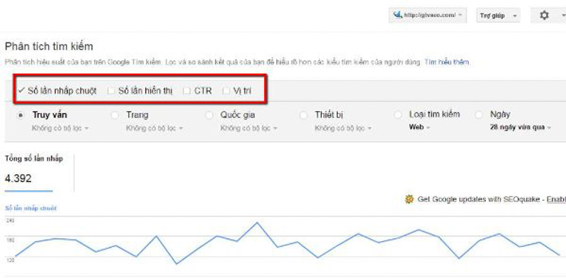 Google Search Console cũng cung cấp những thông tin này miễn phí - Google Webmaster