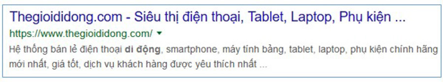 giới thiệu ngành nghề qua meta description