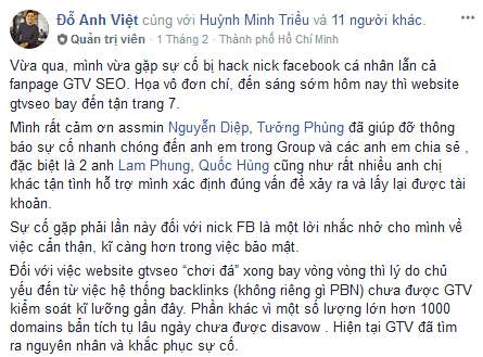 gtv seo bị hack