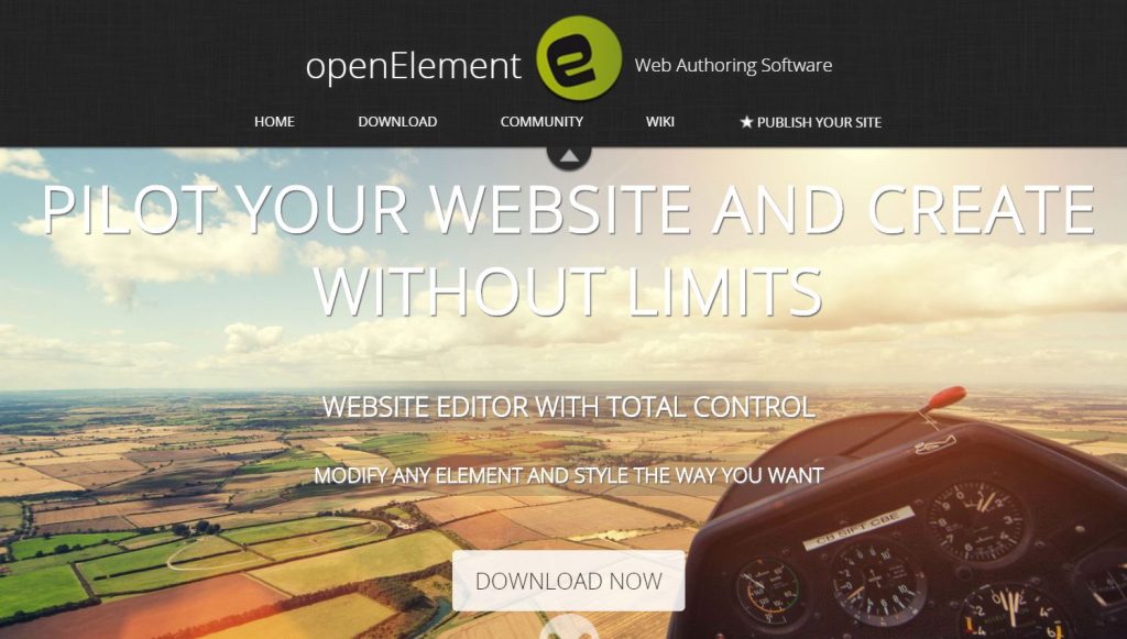 openElement phần mềm thiết kế website cho người không chuyên