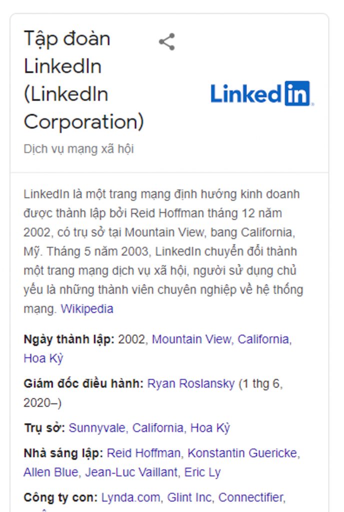 Schema Markup LinkedIn