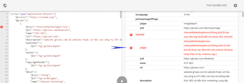 Schema tool không nhận dạng được Schema