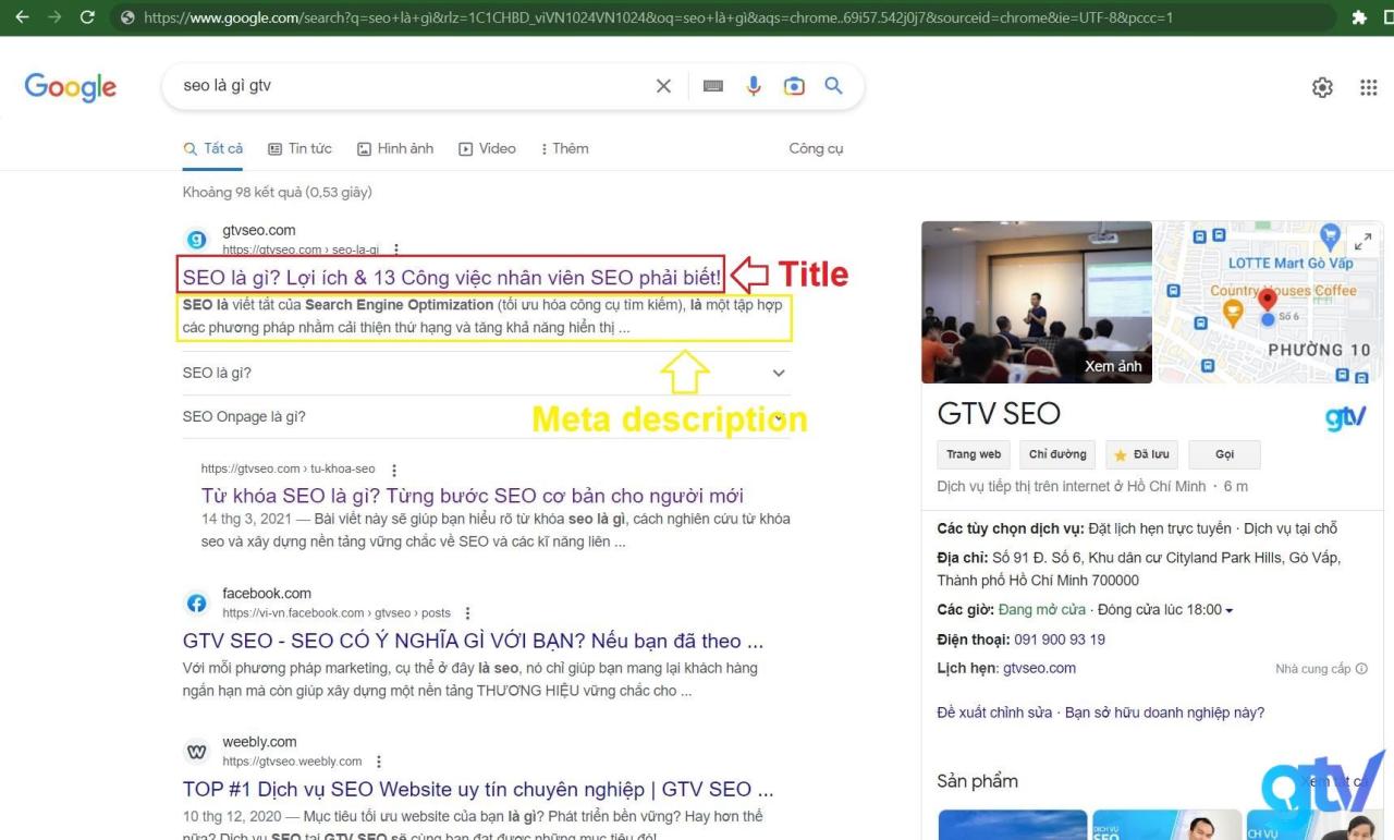 Thiết lập meta title và meta description SEO WordPress