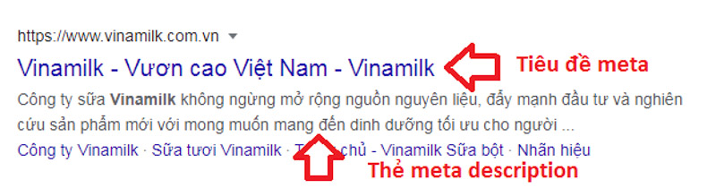 Tiêu đề (Meta) vs Thẻ Meta Description