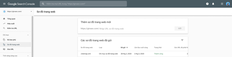 submit sitemap lên Google - đào tạo seo bất động sản