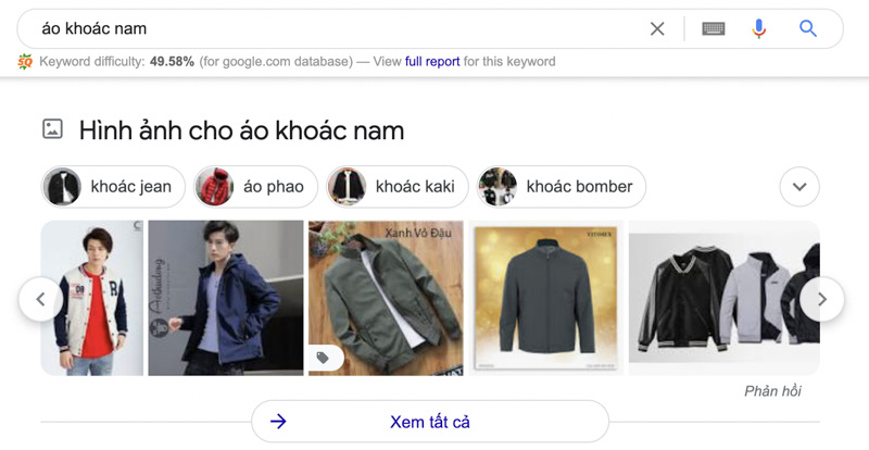 Image Pack trên SERP Features
